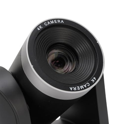 PTZ Conference Camera, 12X Optical Zoom 4K HD Video Conference Room Camera with AI Auto Tracking 255 Presets, for Business Meeting Lecture (US Plug)