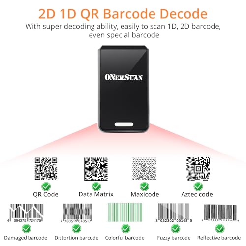Finger Ring Barcode Scanner,Mini 3-in-1 Barcorde Scanner Wireless Wearable Scanner with 2.4GHz Wireless & Wired Connection & Bluetooth Bar Code Scanners for iOS Android Win Warehouse Store