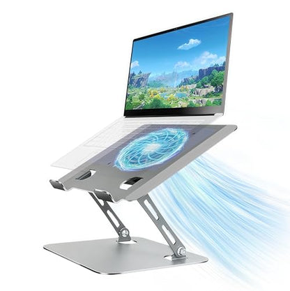 Laptop Cooling Stand with Fan and One Key Switch - size: Large