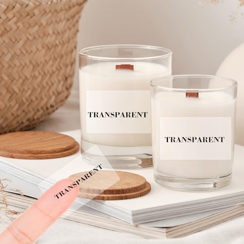 3x2 Inch Transparent Thermal Labels Stickers, Self-Adhesive Clear Waterproof Direct Thermal Label Stickers for Packaging, Shipping, Barcode, Address - color: Transparent, size: 2*3 inch/1 roll
