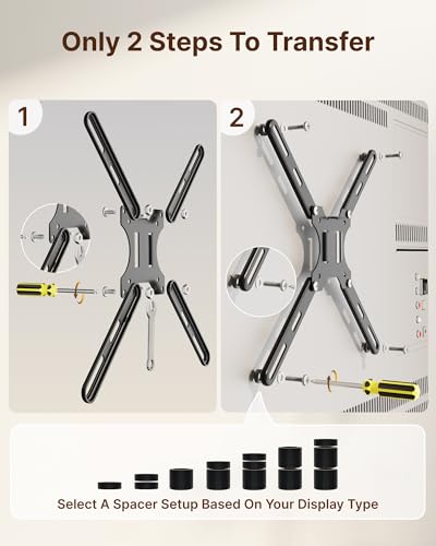 monTEK Ultrawide Monitor Arm Bundle with VESA Expansion Adapter Kit, Heavy-Duty Gas Spring Stand with USB A/C for 17"–57" Screens up to 59.4 lbs, Includes Adapter Extending VESA to 200x200 & 300x300