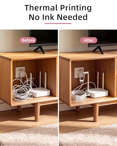 ORGSTA Label Maker, S001 Portable Bluetooth Label Maker Machine with Tape - color: Pink