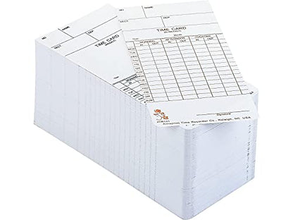 Acroprint 09-9110-000 ATR121 Weekly/Biweekly Time Cards, Replacement for ATR120 Time Clock, Single-Sided Cards for Weekly or Biweekly Pay Periods