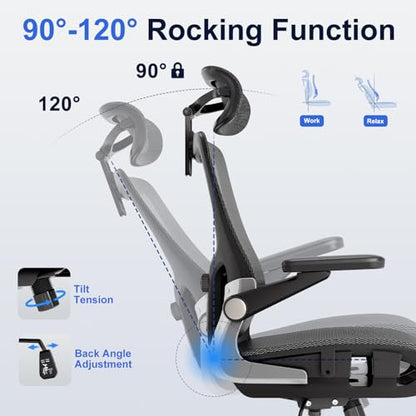 marrap Ergonomic Office Chair, Adjustable Lumbar Support