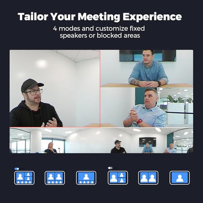 COOLPO Camera 360, Smart Video Conference Room Camera and Microphone, Pana