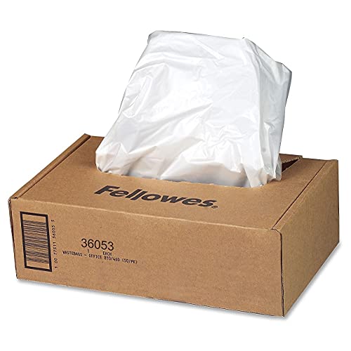 Fellowes 36053 Powershred Shredder Waste Bags for 90S, 99Ci, 99Ms, AutoMax 200C, and AutoMax 130C, 100 Bags - size: 100 Count (Pack of 1)