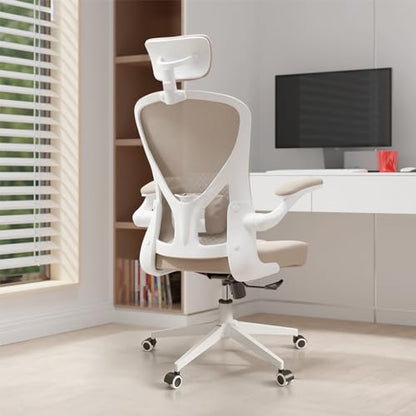 Ergonomic Office Desk Chair High Back Mesh Computer Chair (03Khaki, Chair) - color: 03khaki
