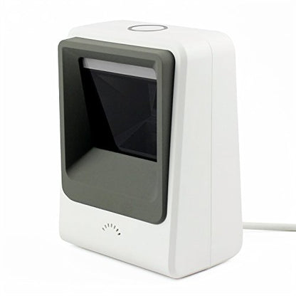 2D Barcode Scanner,Symcode Omnidirectional Hands-Free USB Barcode Reader Scanner for Mobile Payment Computer Screen Scan - color: White