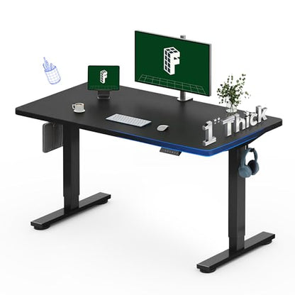 FLEXISPOT 48"x24" Electric Standing Desk, Black - color: Black, size: 48x24"