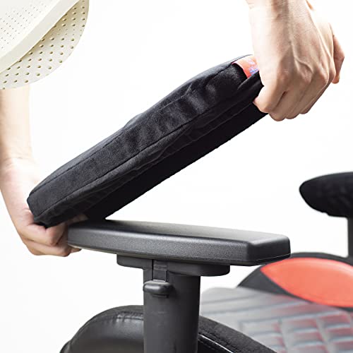 Ergonomic Office Chair Armrest Pads Extra Soft Elbow Support Cushions for Office, Gaming, Desk Chairs, Set of 2 (11" Large Size, Washable Cover)‌