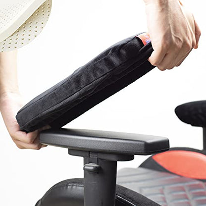 Ergonomic Office Chair Armrest Pads Extra Soft Elbow Support Cushions for Office, Gaming, Desk Chairs, Set of 2 (11" Large Size, Washable Cover)‌