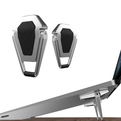 Laptop Stand Portable,Mini Invisible Laptop keyboard Riser for 12-20"Laptop - color: Silver-2