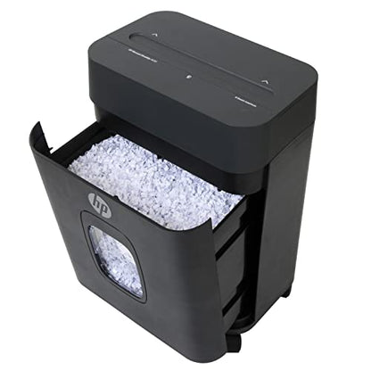 HP - Micro Cut Paper Shredder, 8-Sheet with Slide Top for Home Office - size: 8 Sheet