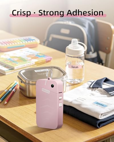 ORGSTA Label Maker, S001 Portable Bluetooth Label Maker Machine with Tape - color: Pink