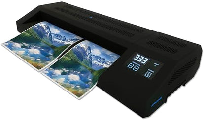 Apache Professional Laminator, Thermal Pouch, 18.5 Inch Max Width, 1.5-20 Mil, True Anti-Jam Technology, School & Office Lamination Machine, Variable Temperature, Fast Output, Robust Design - color: 18" Black