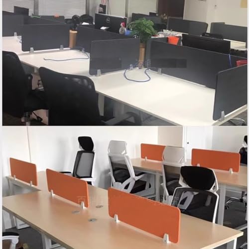 Desktop partition,Desk Privacy Divider, 4 Packs Desk Divider, Privacy Panel, Acoustic Freestanding Desktop Partition, Desk Dividers Sound Proof Dividers Reducing Noise(Gray,30X60CM) - color: Gray, size: 30X60CM