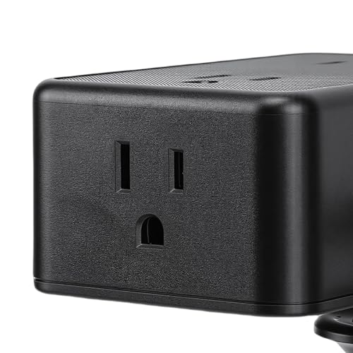 Desk Clamp Power Strip, 4 AC Outlets, Fast Charge USB Ports, for Home and Office Charging Station (US Plug)