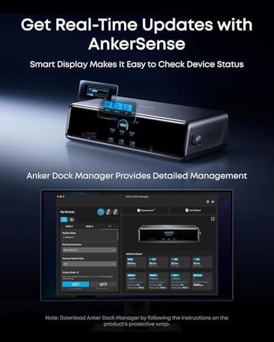 Anker Prime Docking Station (DL7400), 14-in-1 Triple Display, DisplayLink