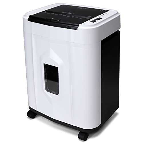 Aurora AU120MB 120-Sheet Auto Feed High Security Micro-Cut Paper Shredder / 30 Minutes (White/Black) - style: 120-Sheet AutoFeed MicroCut (White)