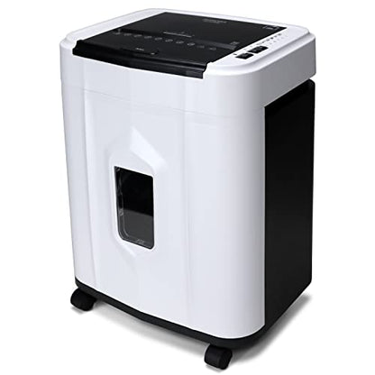 Aurora AU120MB 120-Sheet Auto Feed High Security Micro-Cut Paper Shredder / 30 Minutes (White/Black) - style: 120-Sheet AutoFeed MicroCut (White)