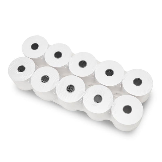 (48 Rolls) 2 1/4 x 150 ft White Adding Machine Tape Paper Rolls Premium One Ply Register Adding Machine/Calculator Paper Rolls Printing Calculator 10 Key