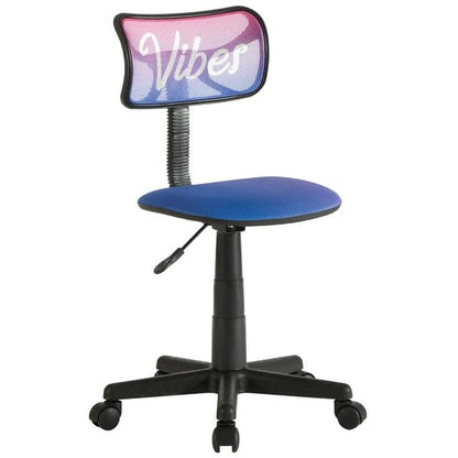 Urban Lifestyle Swivel Desk Chair, Vibes, Stylish and Compact Office Chair with Mesh Back, Swivel Function, Adjustable Height, and Cushioned Seat - color: Vibes