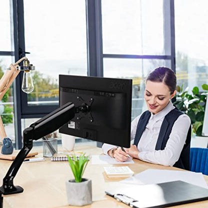 Single Monitor Stand Arm Gas Spring Holds up to 20 lbs for 17"-30" Monitors - style: Single 17"-30"