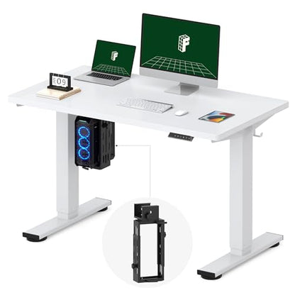 FLEXISPOT EN2 48"x24" Electric Standing Desk with PC Stand Bundle, White - color: White Top + White Frame, size: 48x24 | PC Stand