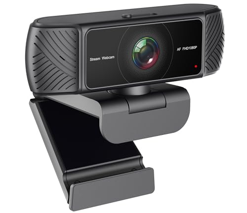 Streaming Webcam for PC, 1080P Computer Web Camera with Microphone