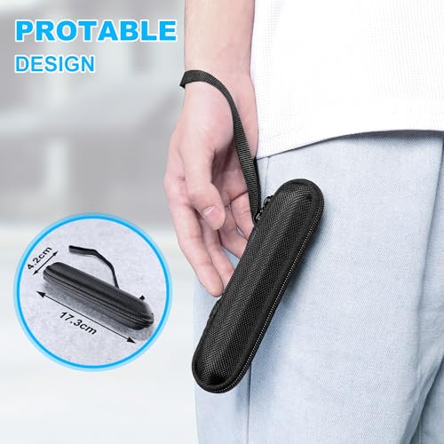 DinoFire Presentation Clicker with Case, Wireless Presenter Remote Powerpoint Clicker Storage Proective Bag - color: Black