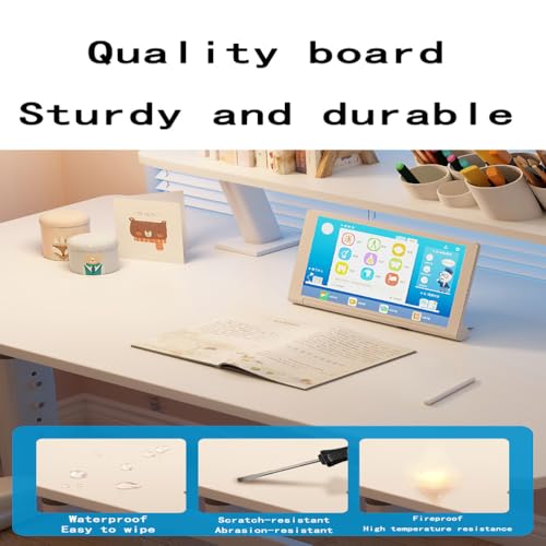 Manual Standing Desk Adjustable Height, Hand Crank Stand Up Desk, Sit Stand Home Office Desk, Small Computer Desk, Space Saving Design (80x50cm) - size: 80x50cm