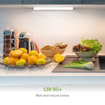 ASD LED Under Cabinet Lighting Hardwired, 12 Inch 5W 2700K-5000K Selectable, 442LM, CRI90+, Direct Wire Linkable Under Counter Lights for Kitchen, Dimmable Under Cabinet Lights, White, UL Certified - color: 12 Inch White, size: 1 Pack