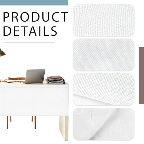 60" Under Desk Privacy Panel White Self-Adhesive Modesty Panel 600D Heavy Duty Desk Skirt Privacy Divider for Office Home or Standing Workstation Concealer Shield - size: White - 60"W