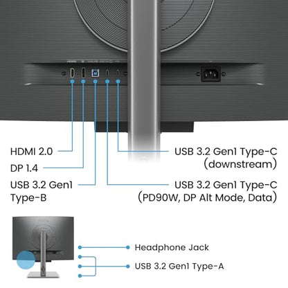 BenQ RD280U 28.2” 4K 3840x2560 3:2 Programming Monitor, Eye-Care, Nano Matte Panel, Coding Modes, MoonHalo Backlight, 90W USB-C, KVM, VESA Mount, Developer Monitor | 3840x2560 Nano Matte Panel, Eye-Care, Coding Modes, MoonHalo Backlight, USB-C 90W, KVM, V