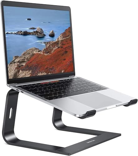 OMOTON Laptop Stand, Detachable Mount for MacBook Air/Pro Dell HP Black - color: Black