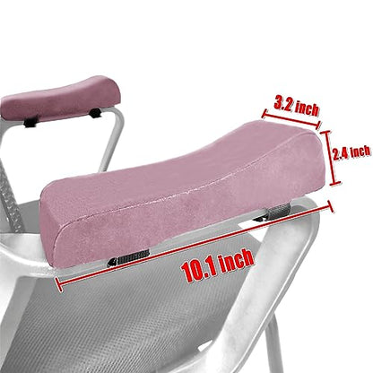 Office Chair Armrest Covers, Set of 2 Comfortable Armrest Elbow Pillow (2 Pink Armrest Pillow)