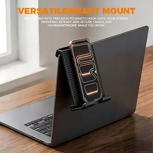 Flexible Silicone Aluminum Phone Holder Tablet Stand with Charging Port Design, Foldable Airplane Laptop/Phone Stand for Home Office Travel (Black) - color: Black