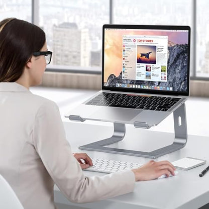 OMOTON Laptop Stand, Detachable Mount for MacBook Air/Pro Dell HP Grey - color: Grey