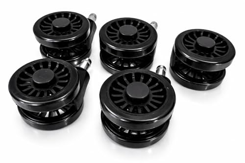 Office Chair Caster Wheels, Heavy Duty Replacement, Set of 5 Tech Team