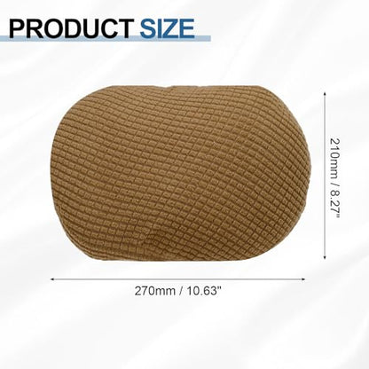 uxcell Office Chair Pillow Cover, Office Chair Headrest Attachment Removable Headrest Protector for Home Desk Computer Chairs, Brown - color: Brown