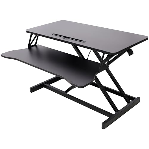 Adjustable Height Standing Laptop Desk, Sit to Stand Up Workstation with Keyboard Tray, Writing Desk, Office Desk for Home Office, Long Desk with Storage, Simple Desk, Gaming Desk, - color: A1