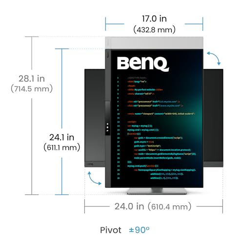 BenQ Programming Monitor RD280UG 28.2" 4K+, 120Hz Refresh Rate, 3:2 Aspect Ratio, Nano Matte Panel, MoonHalo Backlight, Coding Modes, 2000:1 Contrast Ratio, Eye-Care to Deliver Effortless Coding View | 3840x2560 Nano Matte Panel, Eye-Care, Coding Modes, M