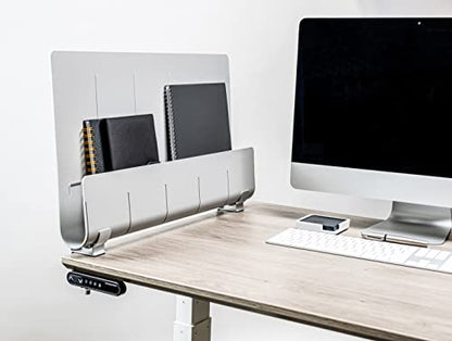 deflecto Oasis Privacy Panel, 24 x 2.7 x 16.36, Gray