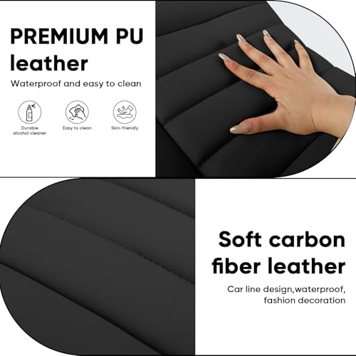 Ergonomic Adjustable Under Desk Footrest,Ottoman with Wheels | 500lbs|360° swivel Silent PU casters|Thick 2.36" Seat| Rolling Stool with Wheels for Massage,Salon,Spa,Clinic,Office,Home - color: Black