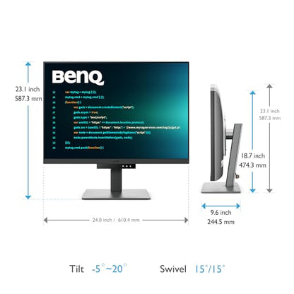 BenQ RD280U 28.2” 4K 3840x2560 3:2 Programming Monitor, Eye-Care, Nano Matte Panel, Coding Modes, MoonHalo Backlight, 90W USB-C, KVM, VESA Mount, Developer Monitor | 3840x2560 Nano Matte Panel, Eye-Care, Coding Modes, MoonHalo Backlight, USB-C 90W, KVM, V