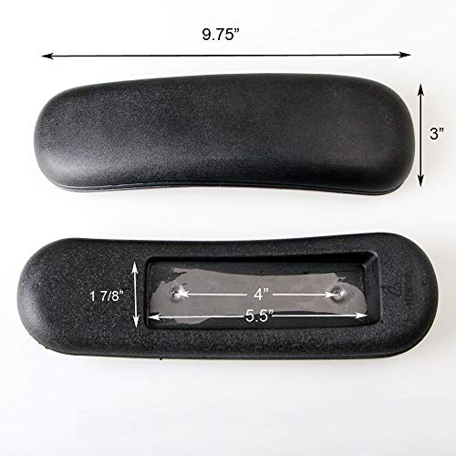 Staples Chair Arm Parts Replacement Armrest Pads 2pcs Universal 4" Mounting Hole, MingYi.Office