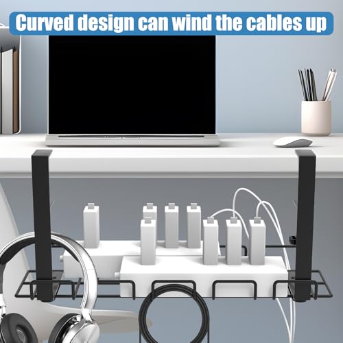 Under Desk Cable Management Tray with 52Pcs Different Essential Accessories