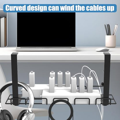 Under Desk Cable Management Tray with 52Pcs Different Essential Accessories