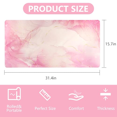 PU Leather Makeup Mat for Vaniaty Top Vanity Protector - color: Marble