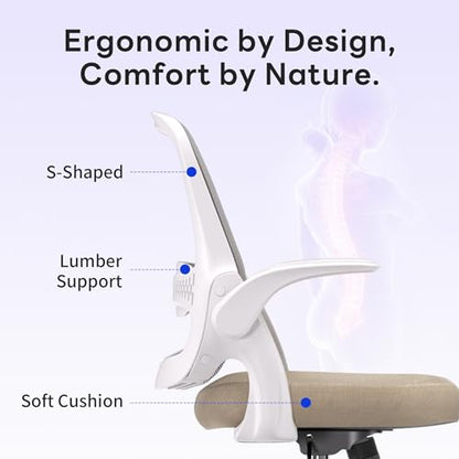 amseatec Mesh Office Chair - color: Beige